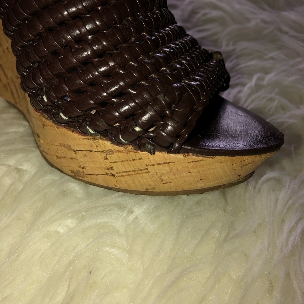 ENZO ANGIOLINI Cantone Designer cork Wedge Sandals Sz 8 - Picture 9 of 9